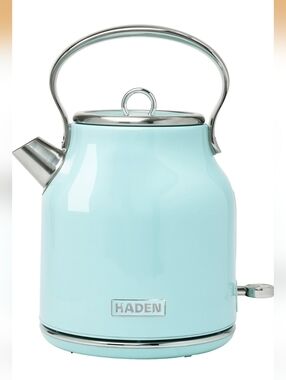 Haden Heritage 1.7 Liter Stainless Steel Electric Kettle, Hot Water Kettle with